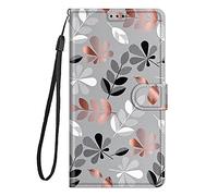 Knoowcase for Motorola Moto Edge 60 Fusion/Edge 2025/ Edge 60/ Edge 60 Pro Case Flip Shockproof Wallet Cover with Card Holder PU Leather Soft Silicone Magnet Kickstand Drop Protective, Leaf