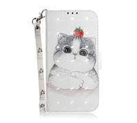 Knoowcase for Motorola MOTO Edge 70 Fusion Case Shockproof PU Leather Wallet Flip Folio Bumper with Card Holder Magnetic Closure Viewing Stand Phone Case for MOTO Edge 70 Fusion, Grey Cat
