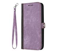 Knoowcase for Motorola Moto G41 4G Case Shockproof Flip for Motorola Moto G41 4G Phone Case with Card Slots Hard PU Leather Wallet PC Bumper Full Protective Kickstand Magnet Cover, Purple