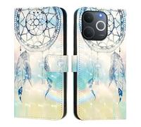 Knoowcase for OPPO Realme Note 70 4G Case, Realme Note 70T 4GPhone Case Shockproof PU Leather Wallet Pouch with Card Holder Full Protective Bumper Magnetic Viewing Stand Cover, Blue Feathers