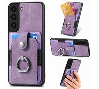 Knoowcase for Samsung A13 4G Case Samsung Galaxy A13 4G Phone Case Wallet Shockproof Bumper with Ring Holder Card Slots PU Leather Cover Car Mount Kickstand Anti-Drop Case for Galaxy A13 4G, Purple
