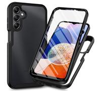 Knoowcase for Samsung Galaxy A17 5G/ A17 4G Case, Galaxy A26 5G/ A16 4G/ 5G Case Built-in Screen Protector Shockproof Full Protection Rubber Bumper Clear Rugged Back Shell Phone Cover,Black