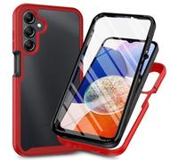 Knoowcase for Samsung Galaxy A17/ A26 5G Case, Galaxy A16 4G/ 5G Case Built-in Screen Protector Shockproof Full Protection Rubber Bumper Clear Rugged Back Shell Phone Cover,Red