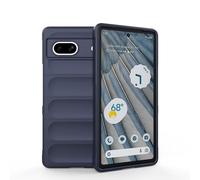 Knoowcase Google Pixel 7A Case Shockproof Soft Silicone Bumper Case Shock Absorbing Airbag Anti-Slip TPU Rubber Matte Shell Protective Cover for Google Pixel 7A, Dark Blue