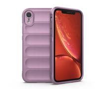 Knoowcase iPhone XR Phone Case Shockproof Soft Silicone Bumper Case Shock Absorbing Airbag Anti-Slip TPU Rubber Matte Shell Protective Cover for iPhone XR, Purple