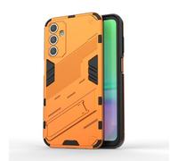 Knoowcase Samsung A15 Case with Kickstand Military Grade Shockproof Hard PC Shell Soft TPU Bumper Case Heavy Duty Protective Phone Case for Samsung Galaxy A15 5G/4G, Brown