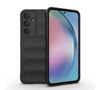 Knoowcase Samsung A55 5G Case Shockproof Soft Silicone Bumper Case Shock Absorbing Airbag Anti-Slip TPU Rubber Matte Shell Protective Cover for Samsung Galaxy A55 5G, Black