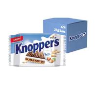 Knoppers Chocolate Hazelnut Wafers, Crispy, Nutty Wafers in Convenient Packs, 25 g (Pack of 24)