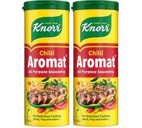 Knorr Aromat Chilli All Purpose Savoury Seasoning Free from Artificial preservatives for Vegetables, Rice, Pasta or Salads 90 g (Pack of 2)