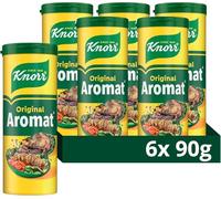 Knorr Aromat All Purpose Savoury Seasoning free from artificial colours and preservatives flavour enhancer for vegetables, rice, pasta or salads 6x 90 g