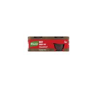 Knorr Beef Gravy Pot Gravy Free from Gluten Artificial Colours and Preservatives Gently Cooked for a Homemade Taste 4x 28 g
