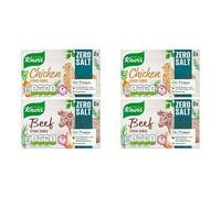 Knorr Chicken and Beef Zero Salt Stock Cubes (4 x 72g)