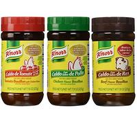 Knorr Chicken Bouillon Granulated, Beef Bouillon, Tomato Bouillon with Chicken Flavor, 3 X 7.9 Oz, Bundle