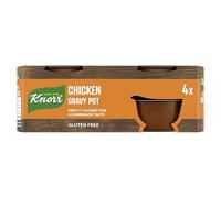 Knorr Chicken Gravy Pot Gravy Free from Gluten, Artificial Colours and Preservatives Gently Cooked for a Homemade Taste 4x 28 g