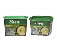 Knorr Classic Asparagus Soup Mix, 25 Portions (Makes 4.25L), 39736801 & Classic Broccoli and Stilton Soup Mix, 25 Portions (Makes 4.25 Litress)