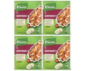 Knorr CURRYWURST FIX 4x36g Packs Traditional GERMAN Curry SAUSAGE Sauce Genuine