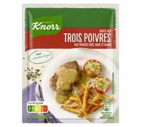 Knorr Dehydrated sauce, 3 pepper flavours, black and white green pepper, for even more tasty dishes, 32 g
