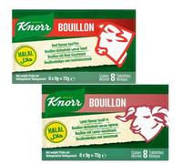 KNORR Flavoured Bouillon Soup Stock Seasonsing (Beef & Lamb) 72g HALAL