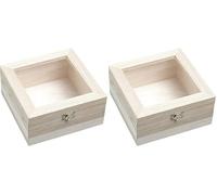 Knorr Prandell 15.8 x 15.8 x 7.8 cm FSC Box with Plastic Window, Brown (Pack of 2)