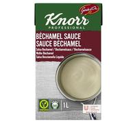 Knorr® Professional Condiments & Sauces | Garde D'Or Bechamel Ready-To-Use Cooking Sauce | Gluten Free | Ideal for Pasta | 1L Carton