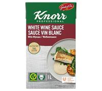 Knorr Professional Garde D'Or White Wine Vegetarian Sauce, Gluten Free, Ready-to-Use Cooking Sauce, 1L Carton (Pack of 6)