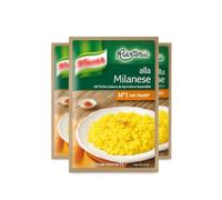 Knorr Risotto alla Milanese with Saffron, 175g (Pack of 3) - 100% Italian Prepared Rice Dish