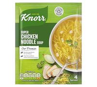 Knorr Super Chicken Noodle Soup Mix packet soup free from artificial colours and preservatives quick and easy 12x 51 g (48 servings)