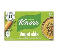 Knorr Vegetable Stock Cubes gluten-free to add a rich flavour to vegetable-based and vegetarian meals 8x 10 g