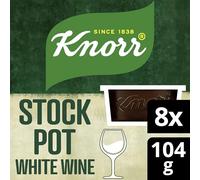 Knorr White Wine Gluten-Free Stock with no Artificial Colours to add a Rich White Wine Flavour to Your Dishes 8X 26 g