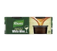 Knorr White Wine Stock Pots gluten-free stock with no artificial colours to add a rich white wine flavour to your dishes 4x 26 g
