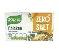 Knorr Zero Salt Chicken Stock Cubes pack of 8 lactose and glutenfree for de