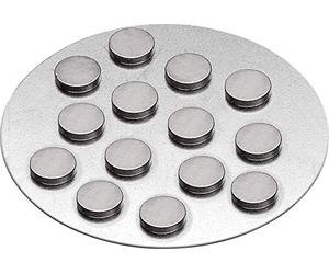 KnorrPrandell Magnetic Button 10x2mm, Black, 2mm Ø10mm