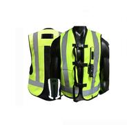 KNORRS Motorcycle Airbag Vest All Season Cycling Jackets With Adjustable Buckle The Best Cycling Gift (Color : Green, Size : X-Large)