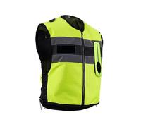 KNORRS Motorcycle Airbag Vest Light Weight Airbag Protective Jacket Quickly Trigger The Airbag In 0.2s Reusable (Color : Green, Size : XX-Large)