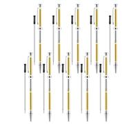 Knoruley 10 Pcs Pen Kits for Wood Turning 7mm Slimline Pen Twist Kit with Refill Lathe Turning Supplies Silver