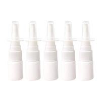 Knoruley 10Pcs 10Ml Bottle Refillable Plastic Mist Nose Nasal Sprayer