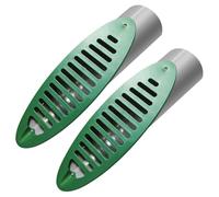Knoruley 4 Inch Angled Drain Grating Yard Drain, Yard Drain Emitter Angled Drain Emitter Angled Slope Yard Drainage Pipe 2 Pack