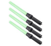 Knoruley 4Pack Traffic Wand 54cm Led Traffic Control Wand Safety Light Wand with 2Flashing Modes Air Marshaling Signal Wand