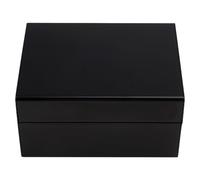 Knoruley DIY Power Supply Project Case, Black Aluminum Enclosure 120x63x155mm, Instrument Box for Electronics