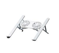 Knoruley Foldable Laptop Stand with Cooling Fan Cooler Pad for Tablet Enhanced Cooling Support and Portable Design A
