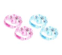 Knoruley Light Up Tambourine 4Pcs Flashing Tambourine Glow Musical Tambourine Handheld Musical Rhythm Instrument Percussion