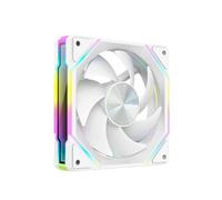 Knoruley Mirror Fan RGB 120mm High Airflow PC Fans Ultra-Quiet PWM Speed Control Enhanced Airflow Without Controller