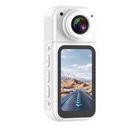 Knoruley New S70 2.7K WIFI APP Thumb Camera Ultra-Long Battery Life Thumb Sports Camera HD Cycling Camera 1080P Pet Camera White