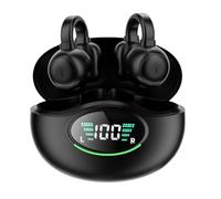 Knoruley Sports Wireless Bluetooth Noise-Canceling Headphones, Non-In-Ear Ear Clip-on Headphones Easy Install Easy to Use Black