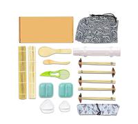 Knoruley Sushi Maker Set Sushi Mold Roller Kit Vegetable Meat Rolling Bamboo Mat DIY Kitchen Tool Accessories