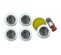 Knoruley Wise Owl Furniture Salve, Furniture Salve for Wood Leather, Wise Owl Leather Salve, As Shown Wood Leather Furniture Salve and Brush