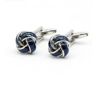 Knot Blue Oil Droplet Cufflinks For Men,Cuff Links For Men Lady Daily Wear Business Wedding Party Tuxedo Shirt Birthday Gift