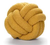 Knot Cushion, Handmade Knitted Ball Pillow, Creative Plush Handmade Knotted Pillow Cushion Sofa Lumbar Pillow Home Decor Cushion, Creativity Fashion Gift,ginger,28cm