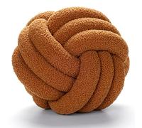 Knot Cushion, Handmade Knitted Ball Pillow, Creative Plush Handmade Knotted Pillow Cushion Sofa Lumbar Pillow Home Decor Cushion, Creativity Fashion Gift,caramel,28cm