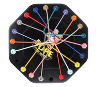 Knot Disentanglement Game - String Challenge Stimulator, Two Unit Wood Enigma For Cognitive Growth, Mental Recreation With Solid Construction, Logic Activity, Fibre Configuration For Coordination